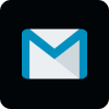 Gmail logo, blue envelope with white "M"